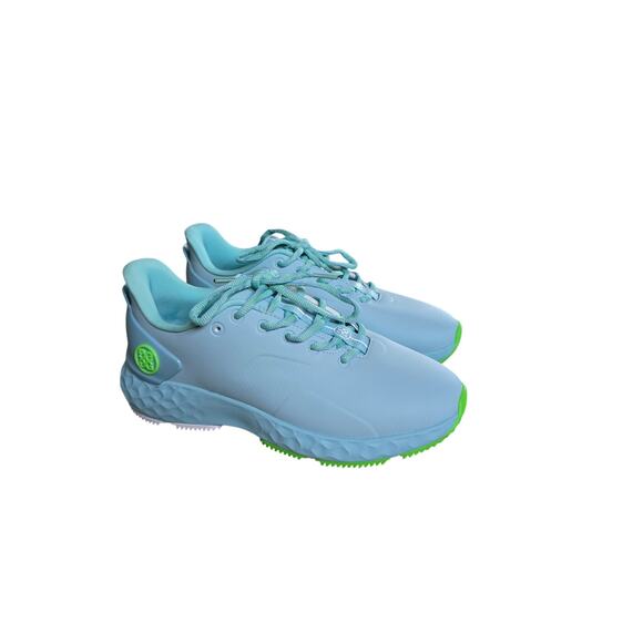 G/FORE Shoes - G/Fore MG4+ Gold Shoes Seaglass Blue Waterproof Performance Sneakers Women's 7.5